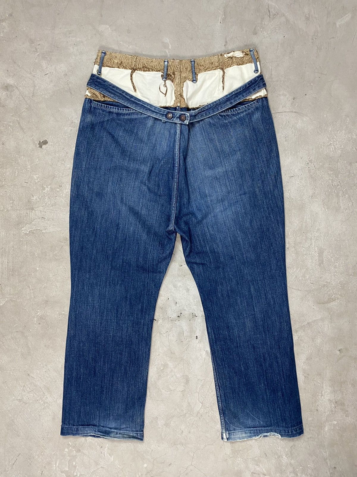 Kapital Kapital Cropped Reconstructed Denims Size US 32 / EU 48 - 2 Thumbnail