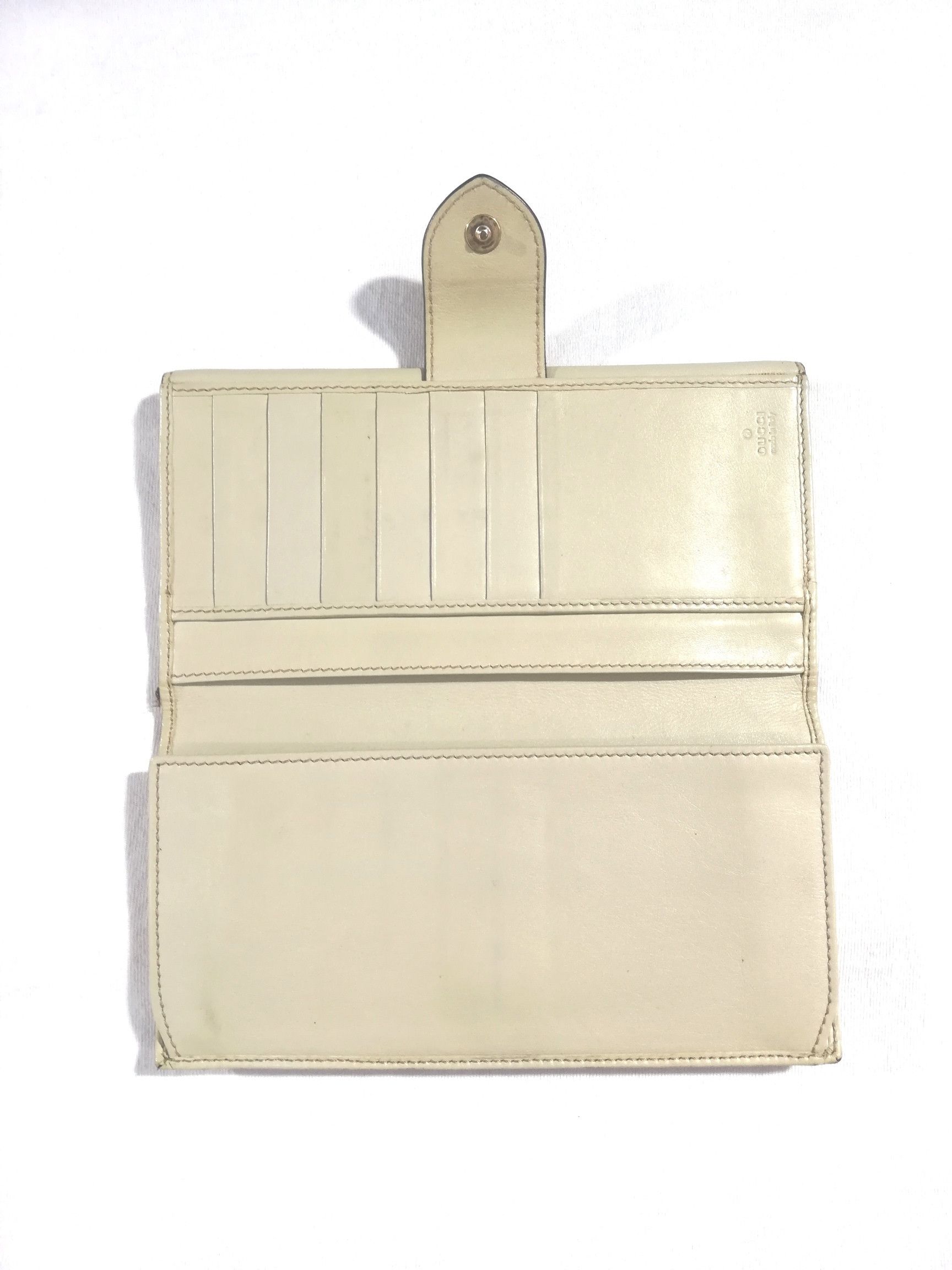 Gucci Gucci Beige Heart Gg Monogram Long Bifold Wallet Size ONE SIZE - 5 Thumbnail