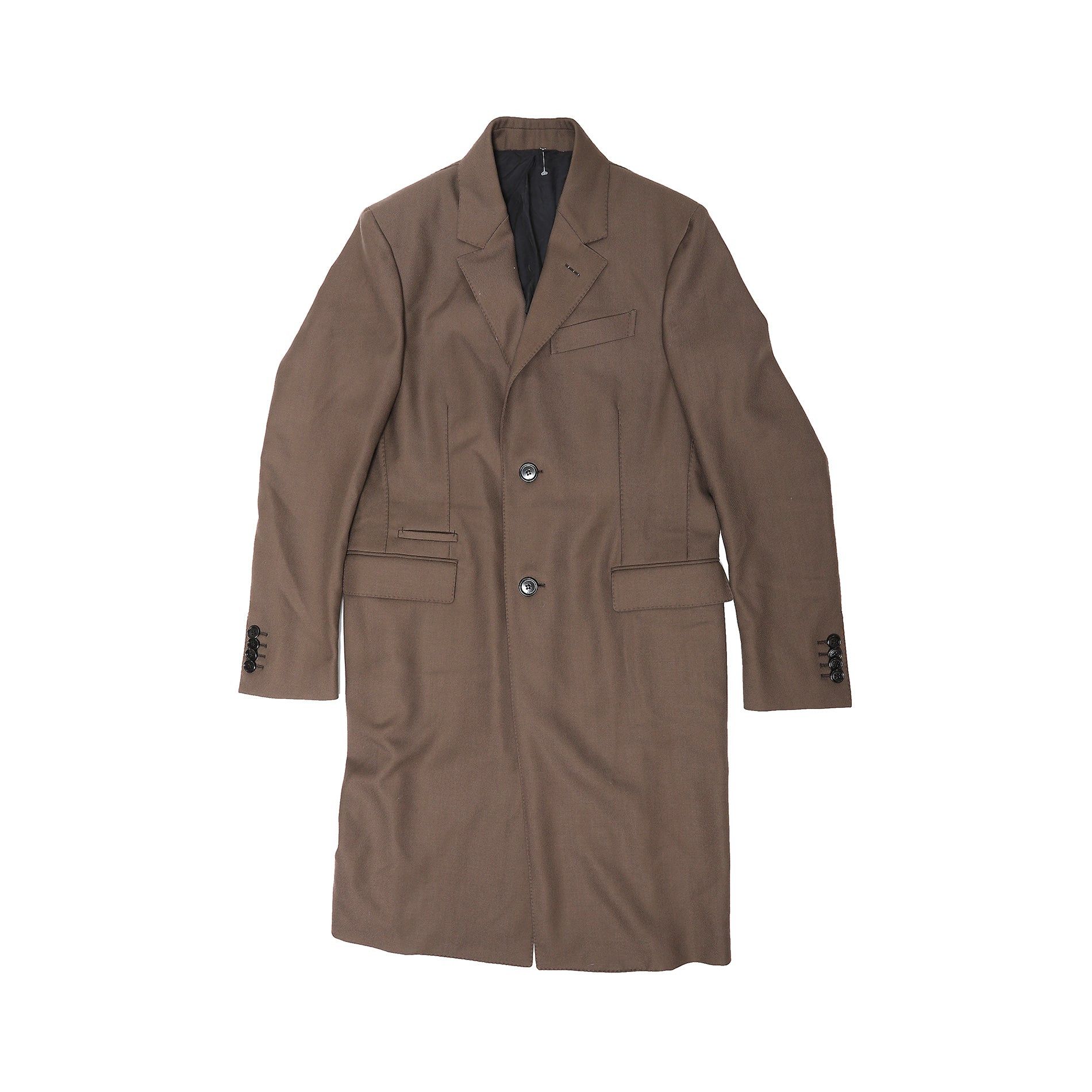 image of Berluti x Haider Ackermann Fw17 Brown Coat, Men's (Size Medium)