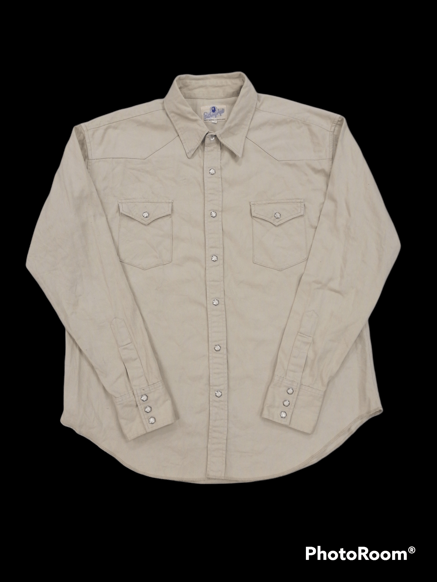 Bape × Vintage A Bathing Ape❗ BAPE HEAD Button Up Shirt🔥 Size US L / EU 52-54 / 3 - 3 Thumbnail