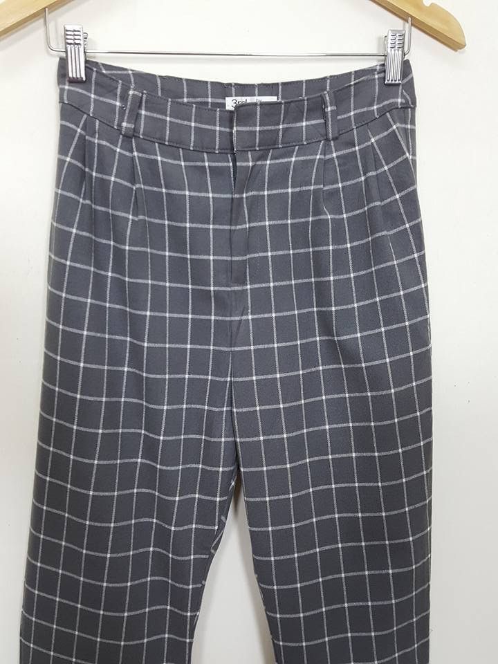 Japanese Brand × Vanquish 3rd by VANQUISH Street Style Grid Drop Crotch Trouser Pant Size US 26 / EU 42 - 3 Thumbnail