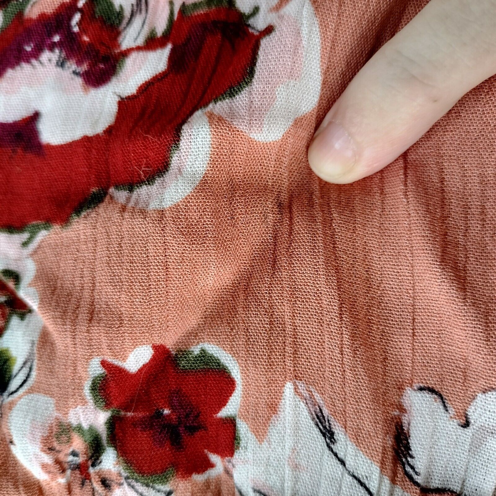 Designer Dotti Top Blouse Orange Floral Crochet Gauze Bell Sleeve Size S / US 4 / IT 40 - 12 Thumbnail