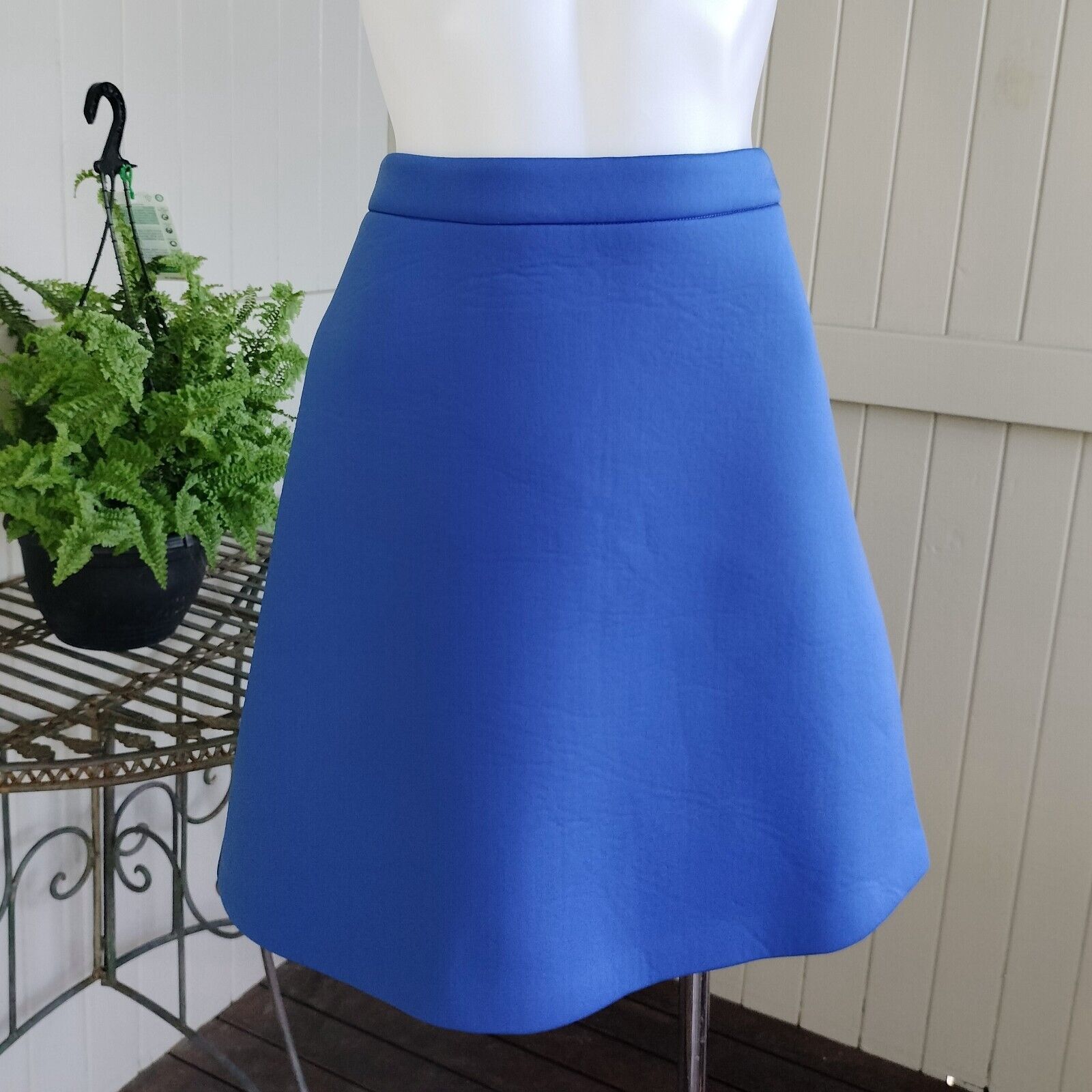 Asos × Designer Asos Skirt Mini A Line High Waist Neoprene Stretch Festival Size 26" / US 2 / IT 38 - 1 Thumbnail
