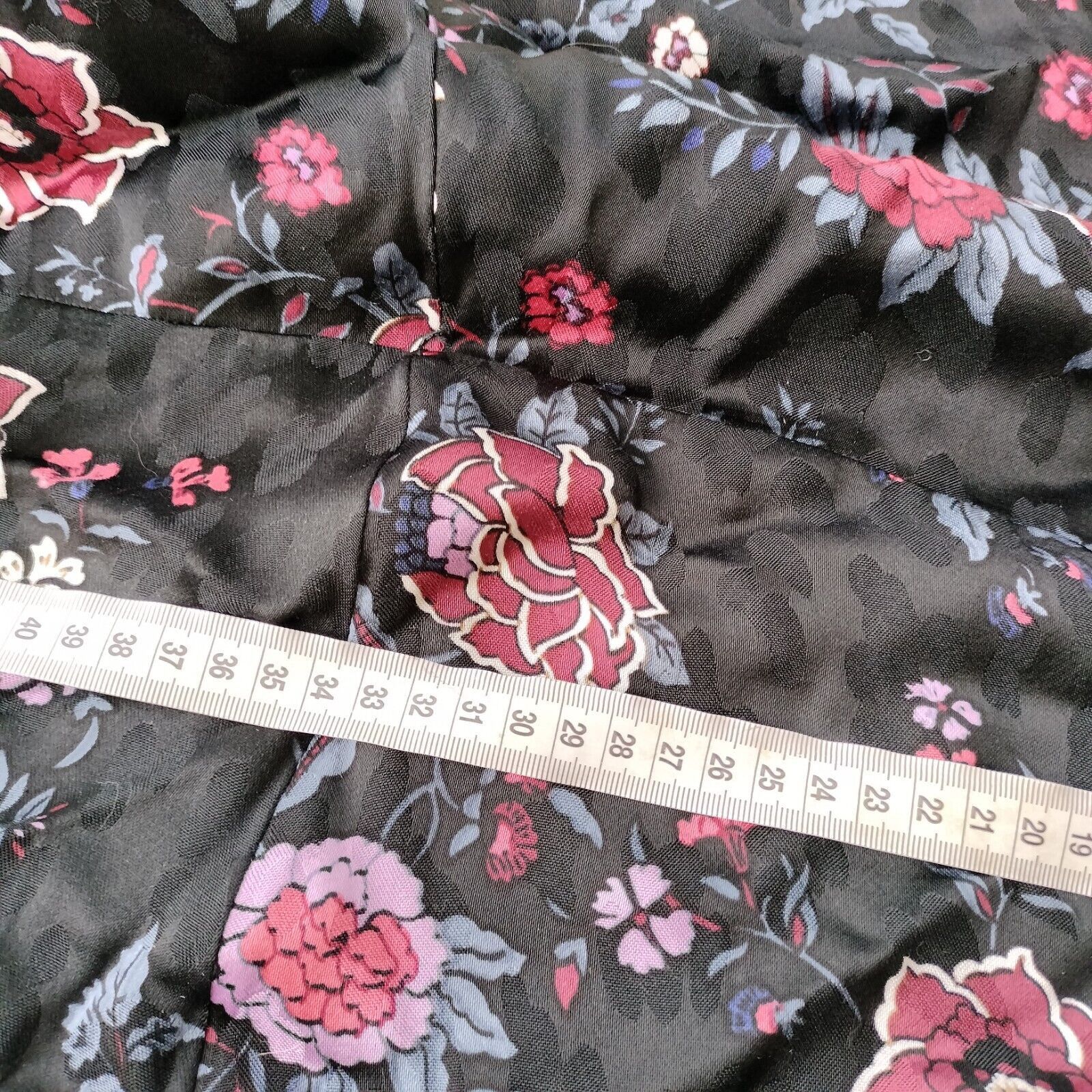 Designer Sportsgirl Dress Black Floral Wrap Midi Bell Sleeves Size S / US 4 / IT 40 - 11 Thumbnail