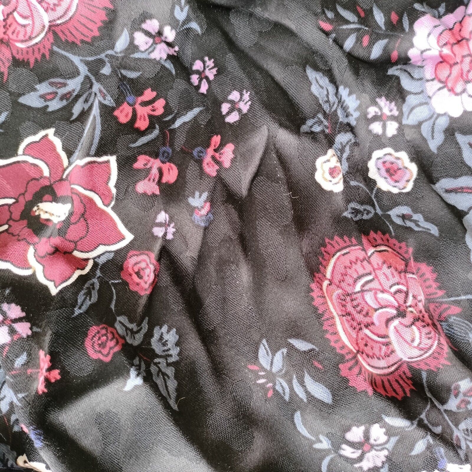 Designer Sportsgirl Dress Black Floral Wrap Midi Bell Sleeves Size S / US 4 / IT 40 - 16 Thumbnail