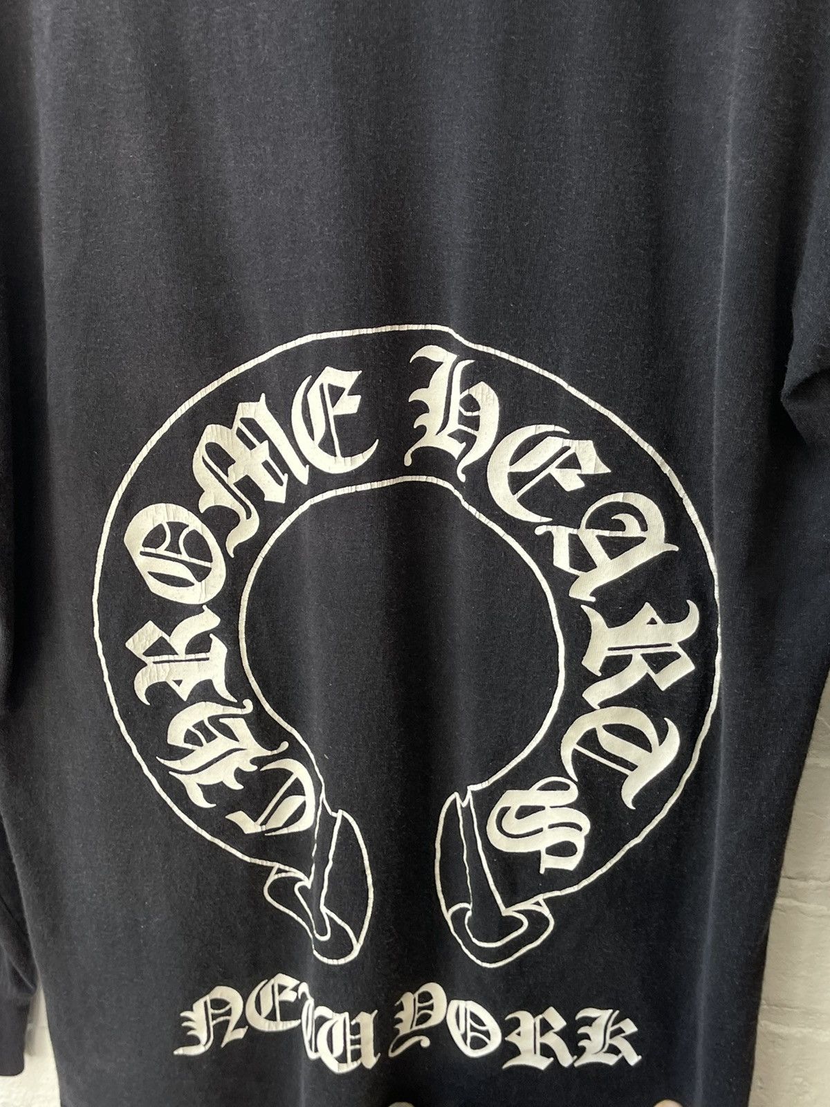 Chrome Hearts 90s Vintage NEW YORK Sun Faded Thrashed Shirt Chrome Hearts 90s Vintage NEW YORK Sun Faded Thrashed Shirt