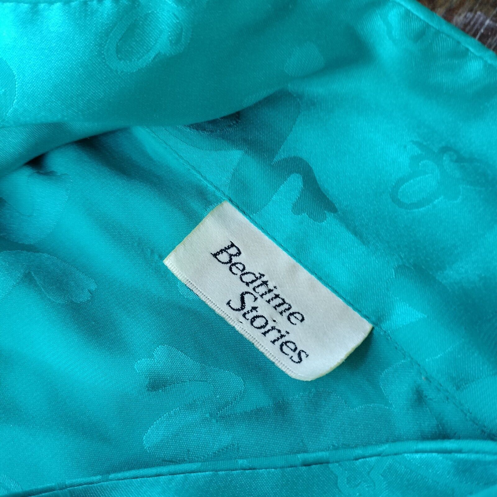 Other Vintage 80s turquoise green jacquard frog night gown Size ONE SIZE - 6 Thumbnail