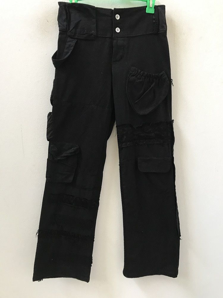 Issey Miyake Issey Miyake Sunao Kuwahara Multi Pocket Boro Black Cargo Size US 29 - 1 Thumbnail