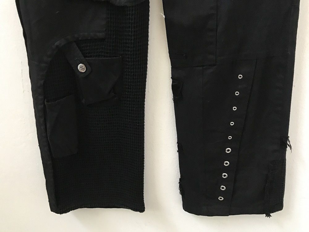 Issey Miyake Issey Miyake Sunao Kuwahara Multi Pocket Boro Black Cargo Size US 29 - 11 Thumbnail