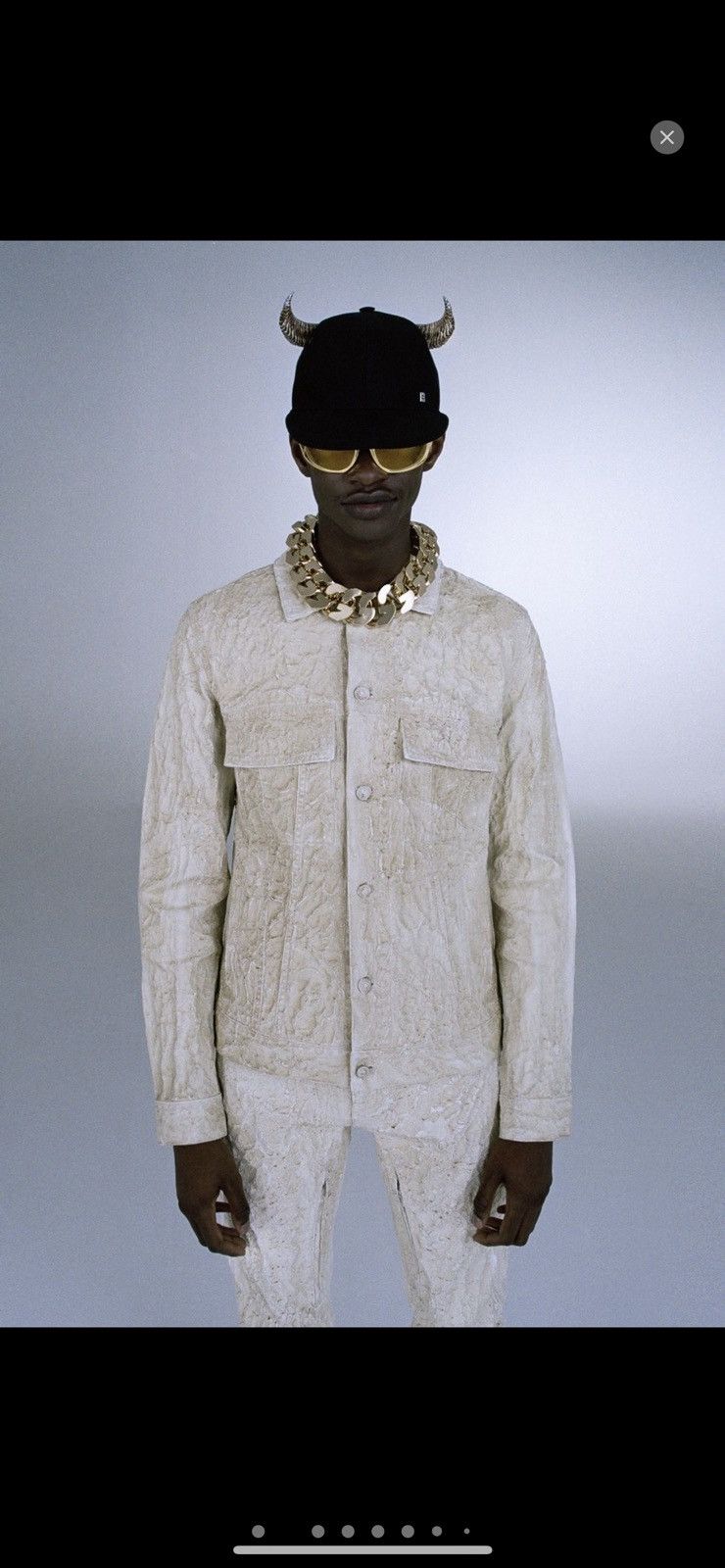 Givenchy Matthew Williams SS21 Limited Edition Painted Jacket Size US L / EU 52-54 / 3 - 3 Thumbnail