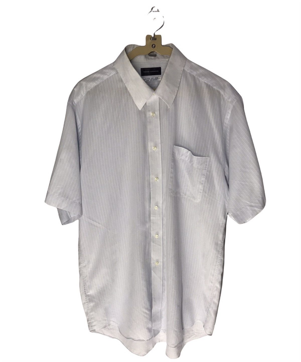 Kansai Yamamoto button up distressed shirt shorts sleeve