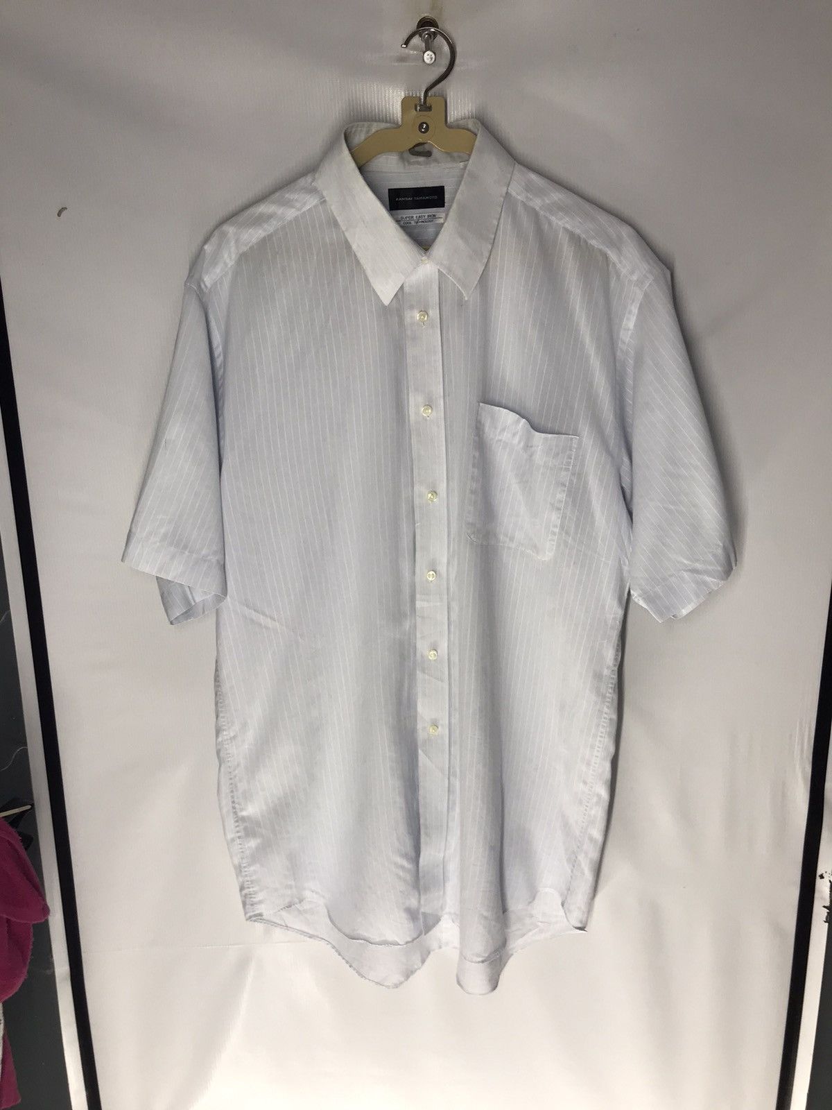 Japanese Brand × Kansai Yamamoto Kansai Yamamoto button up distressed shirt shorts sleeve Size US L / EU 52-54 / 3 - 6 Thumbnail