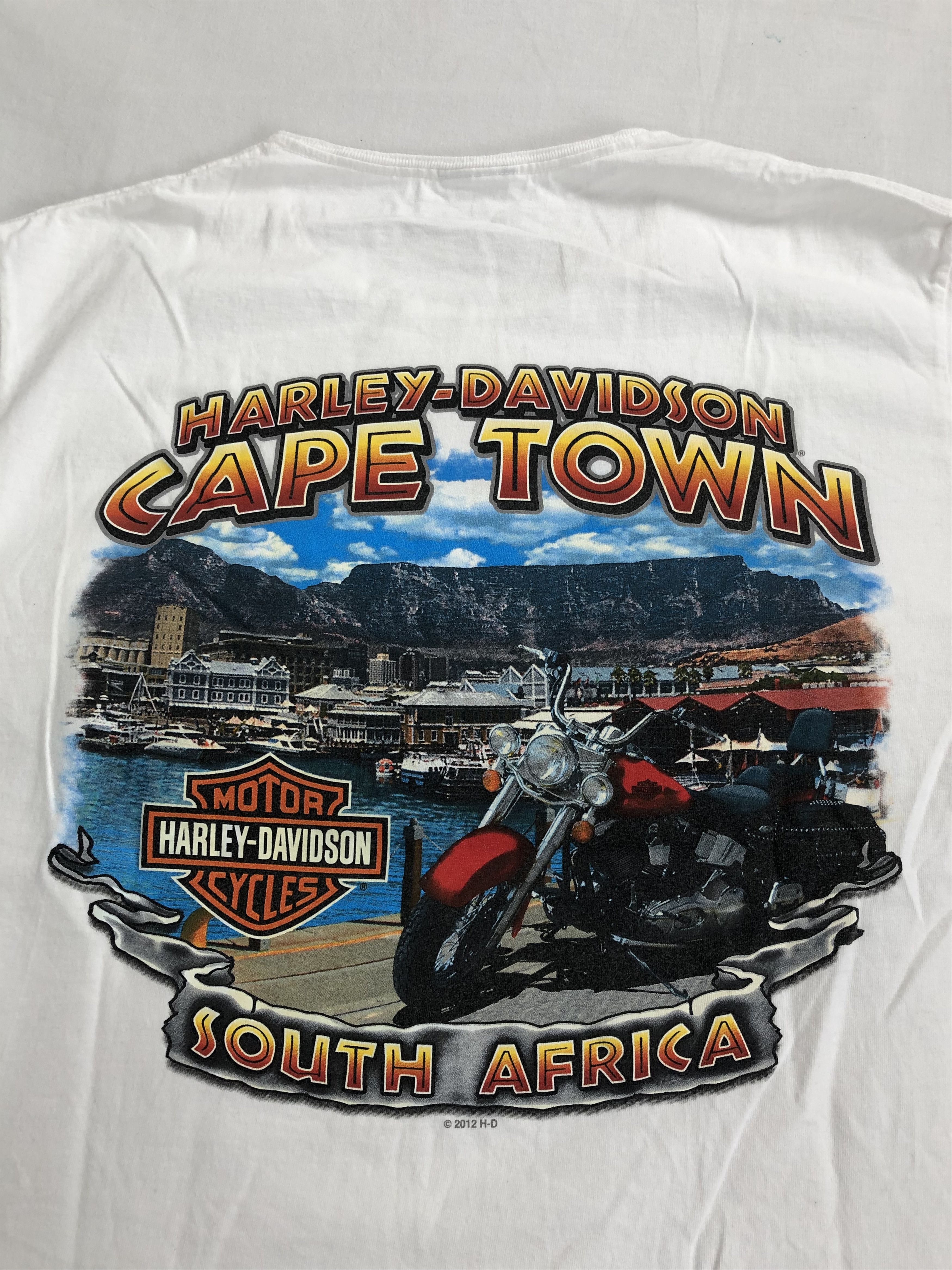 Harley Davidson Vintage 2016 Harley Davidson South Africa (3D Emblem Flames Size US L / EU 52-54 / 3 - 6 Thumbnail