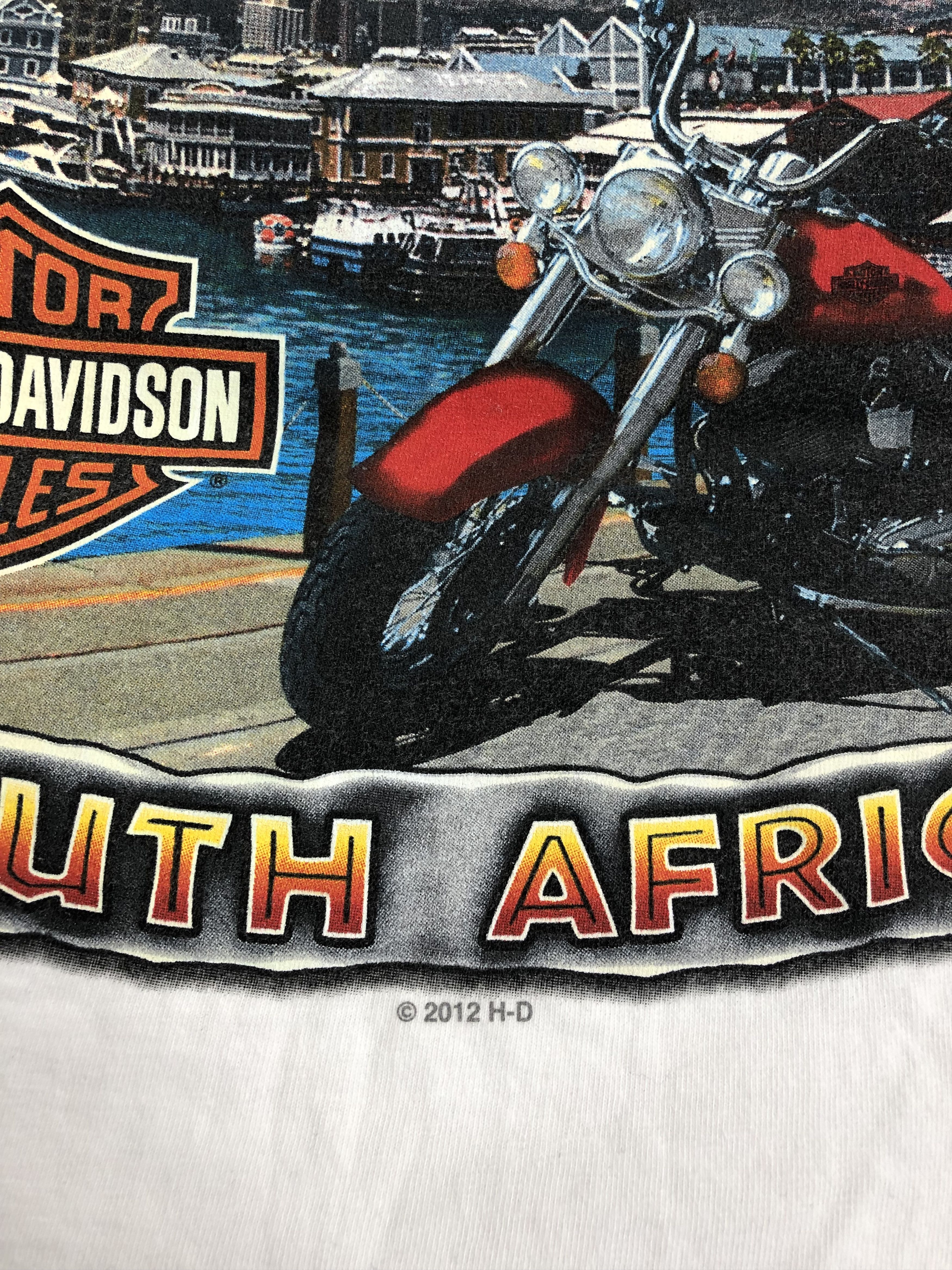 Harley Davidson Vintage 2016 Harley Davidson South Africa (3D Emblem Flames Size US L / EU 52-54 / 3 - 8 Thumbnail