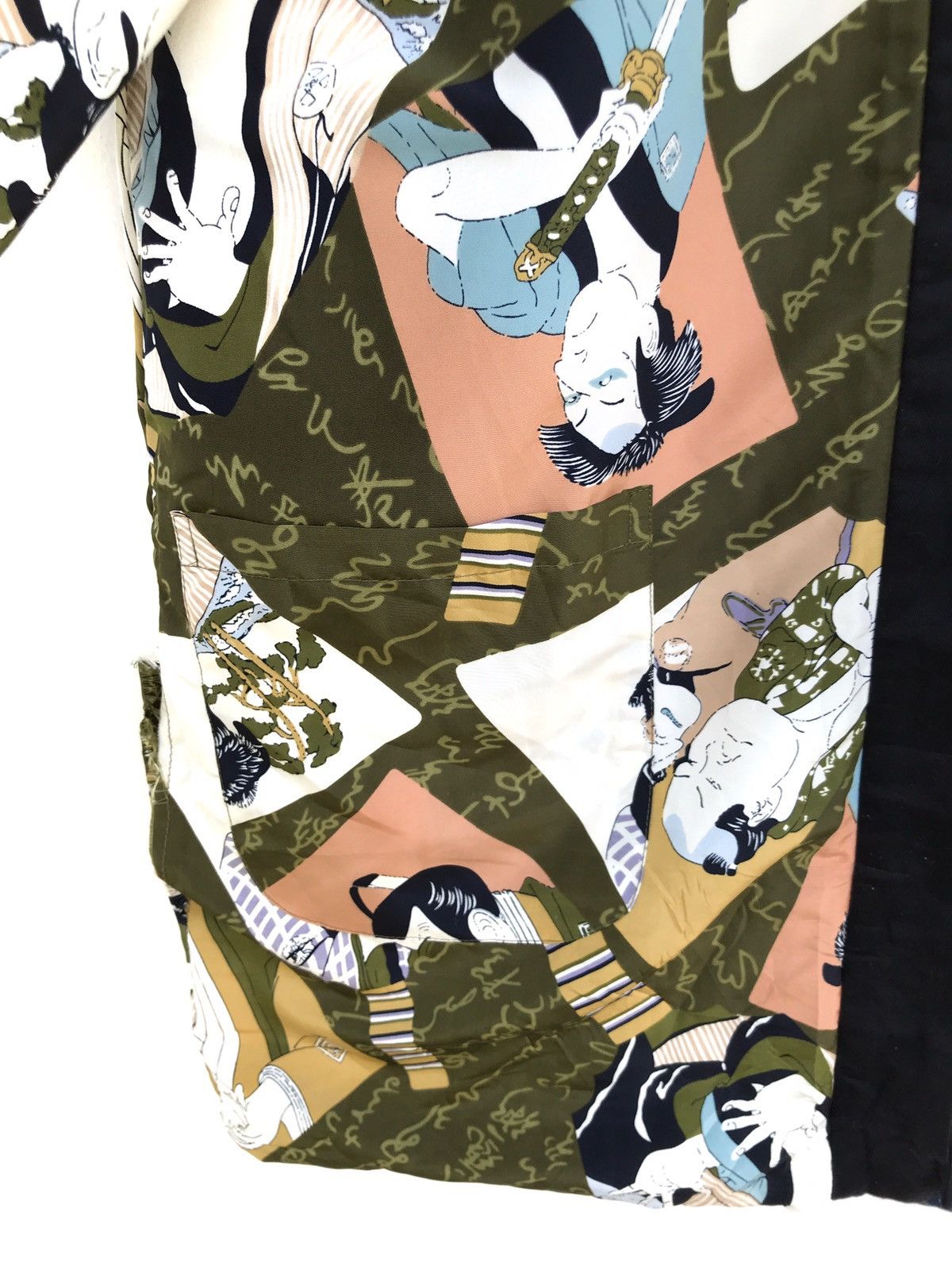 Handmade × Japanese Brand Vintage Japan Quilted Kimono All Over Print Samurai Warrior Size US L / EU 52-54 / 3 - 6 Thumbnail