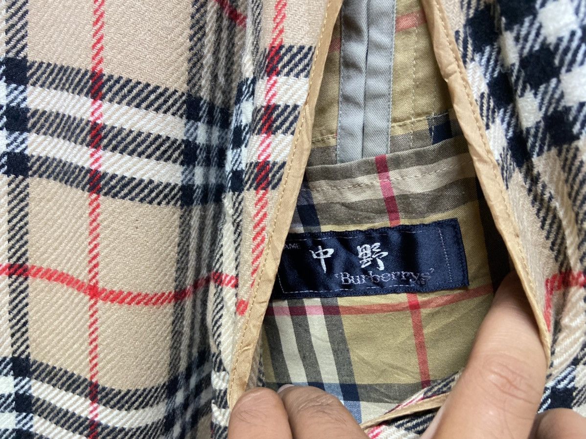 Burberry × Burberry Prorsum × Vintage Vintage 90's Burberrys NovaCheck Trench Coat Jacket Size US M / EU 48-50 / 2 - 8 Thumbnail