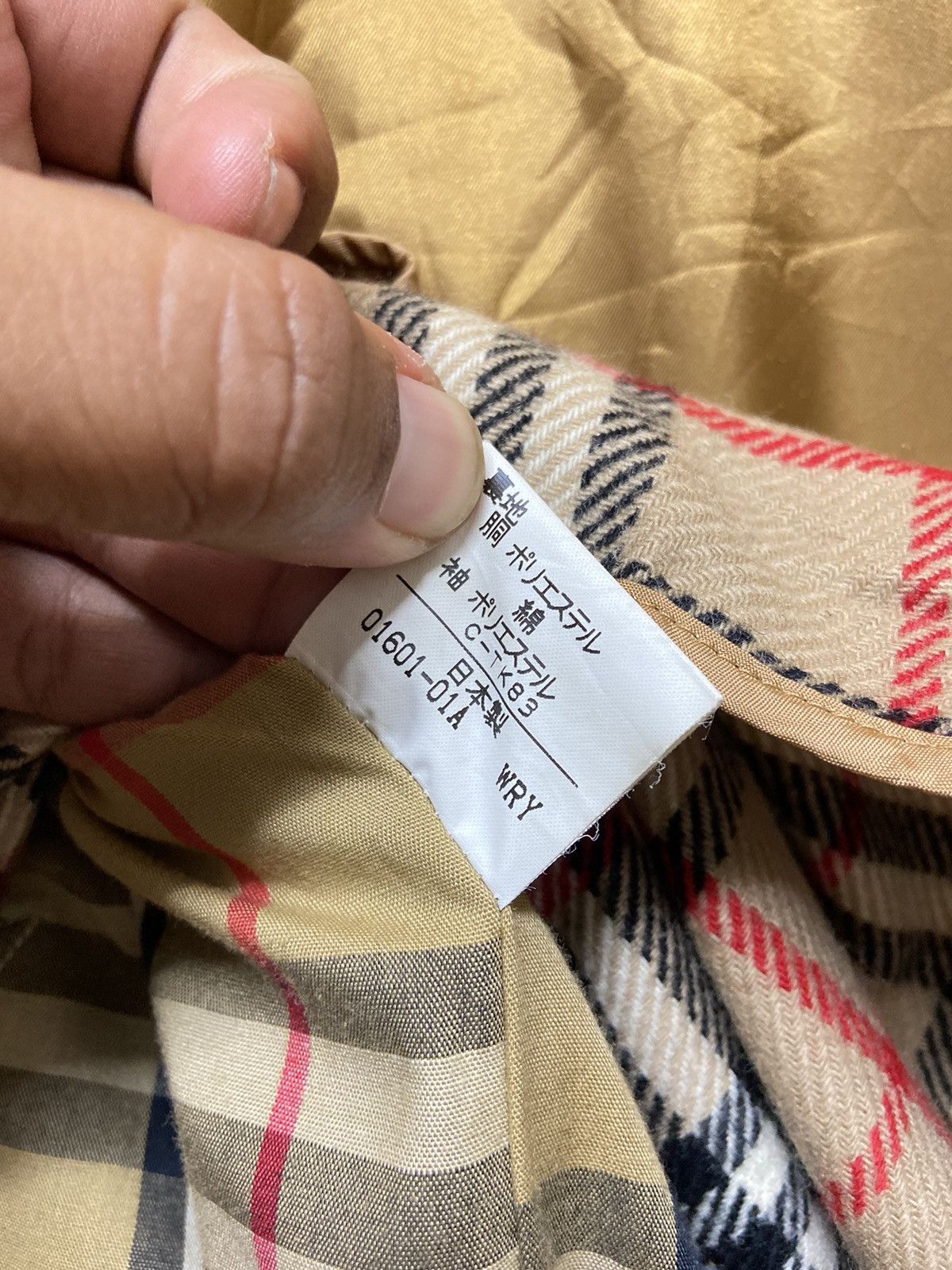 Burberry × Burberry Prorsum × Vintage Vintage 90's Burberrys NovaCheck Trench Coat Jacket Size US M / EU 48-50 / 2 - 10 Thumbnail