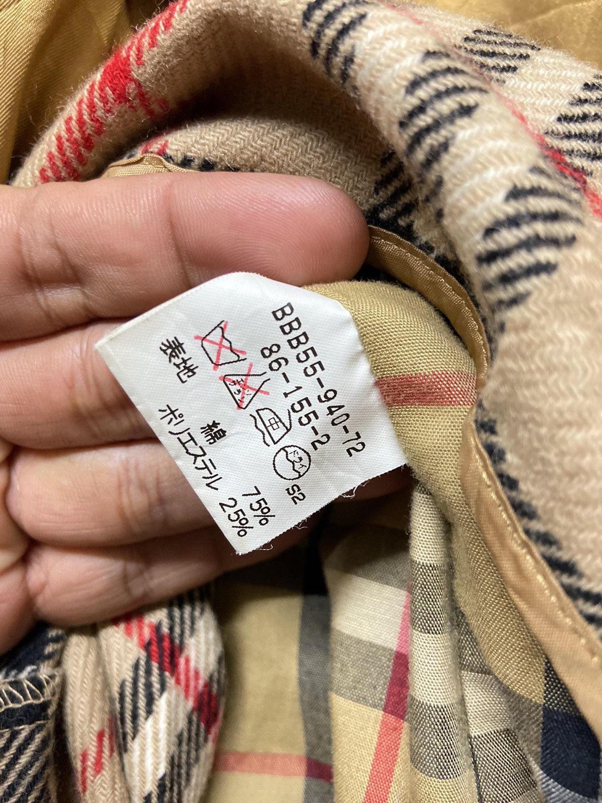Burberry × Burberry Prorsum × Vintage Vintage 90's Burberrys NovaCheck Trench Coat Jacket Size US M / EU 48-50 / 2 - 11 Thumbnail