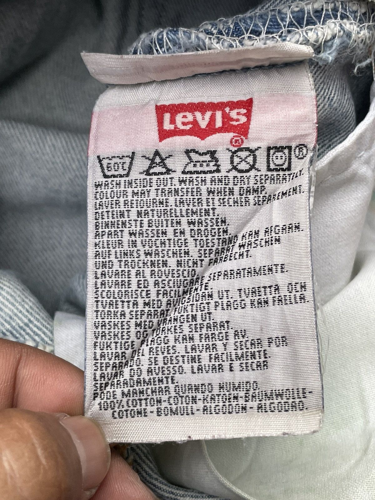 Levi's Vintage 1998 Levis 501 e Faded Stone Wash Size US 31 - 14 Thumbnail