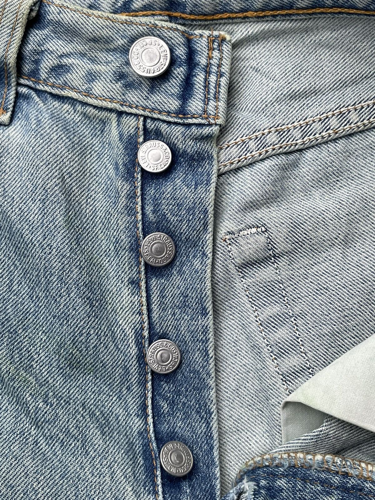 Levi's Vintage 1998 Levis 501 e Faded Stone Wash Size US 31 - 18 Thumbnail