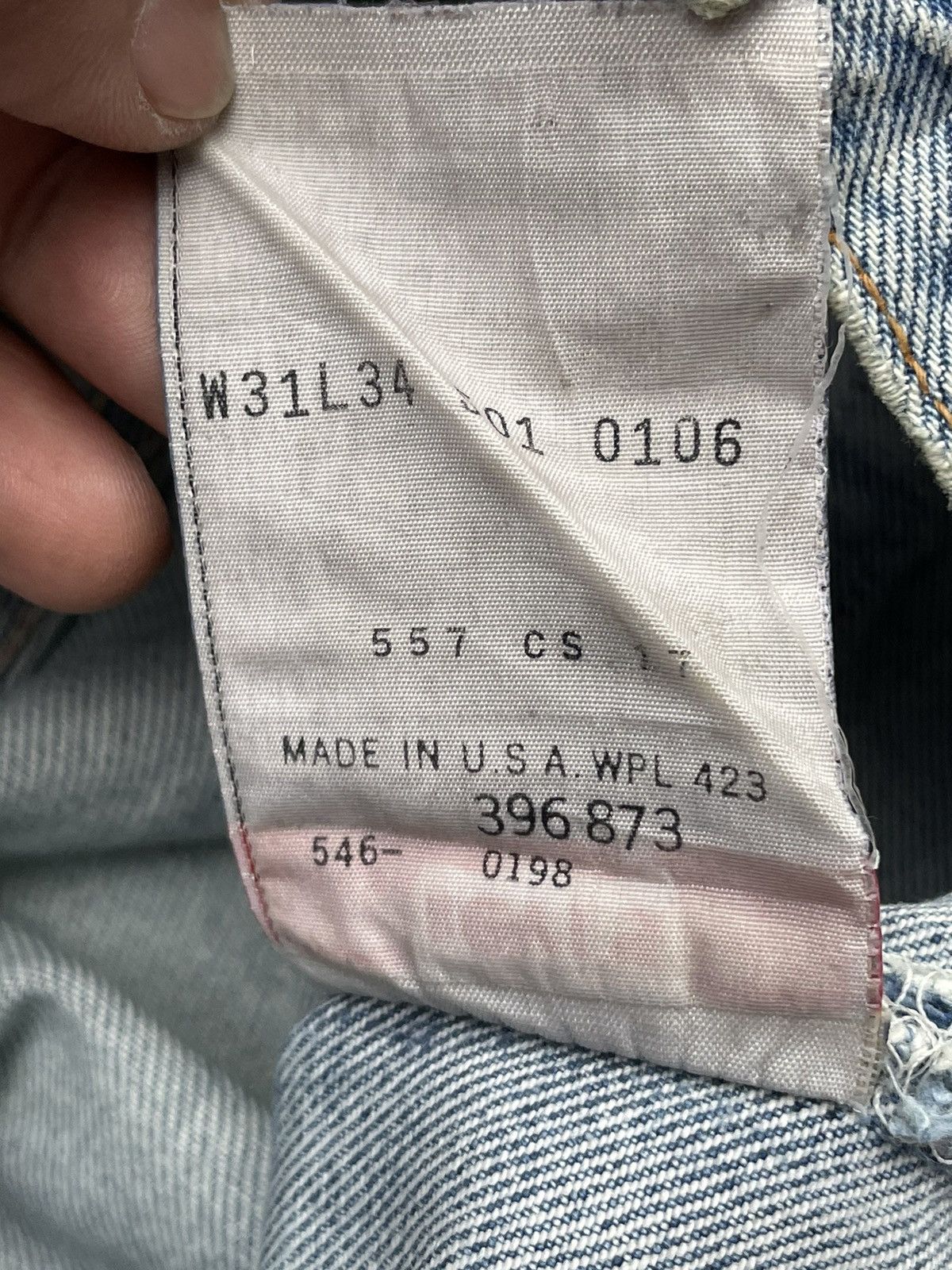 Levi's Vintage 1998 Levis 501 e Faded Stone Wash Size US 31 - 13 Thumbnail