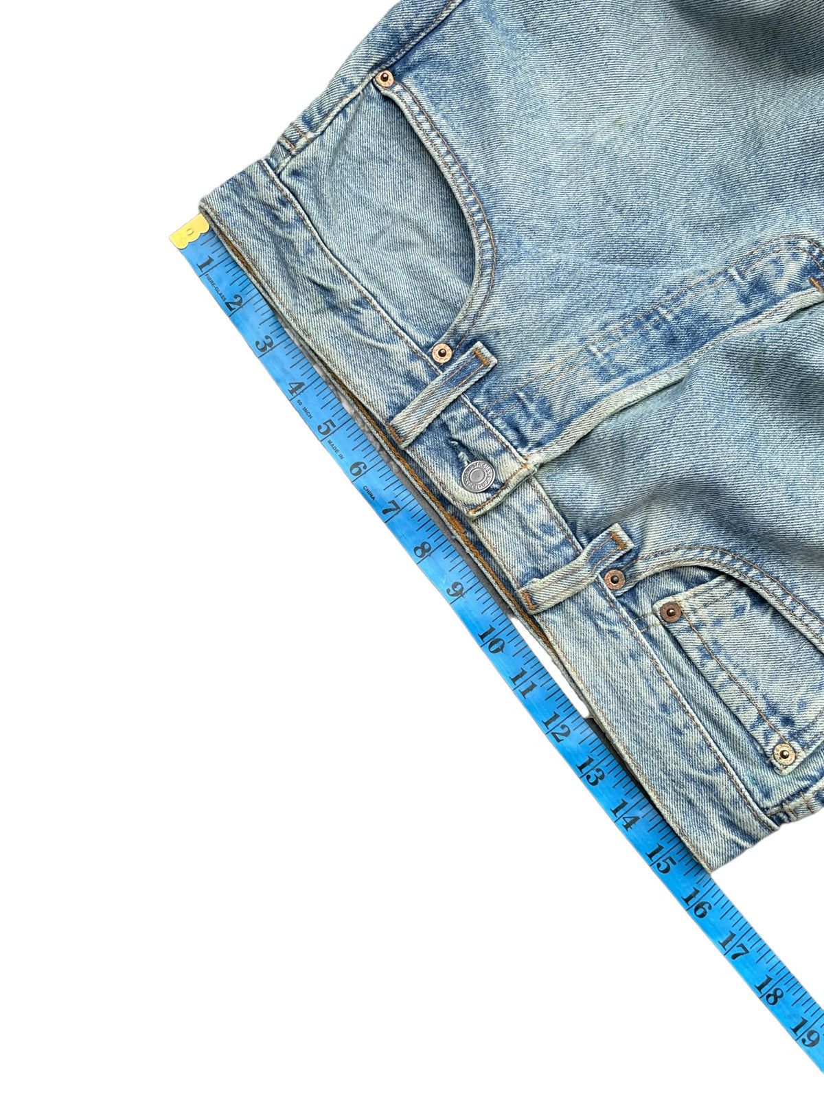 Levi's Vintage 1998 Levis 501 e Faded Stone Wash Size US 31 - 20 Thumbnail