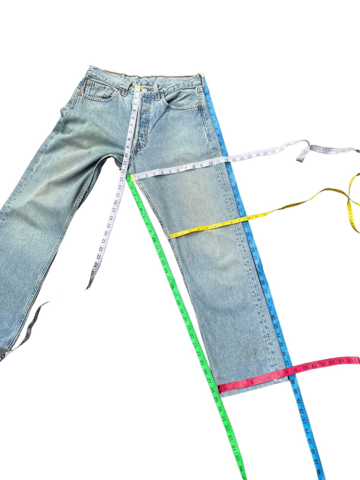 Levi's Vintage 1998 Levis 501 e Faded Stone Wash Size US 31 - 21 Thumbnail
