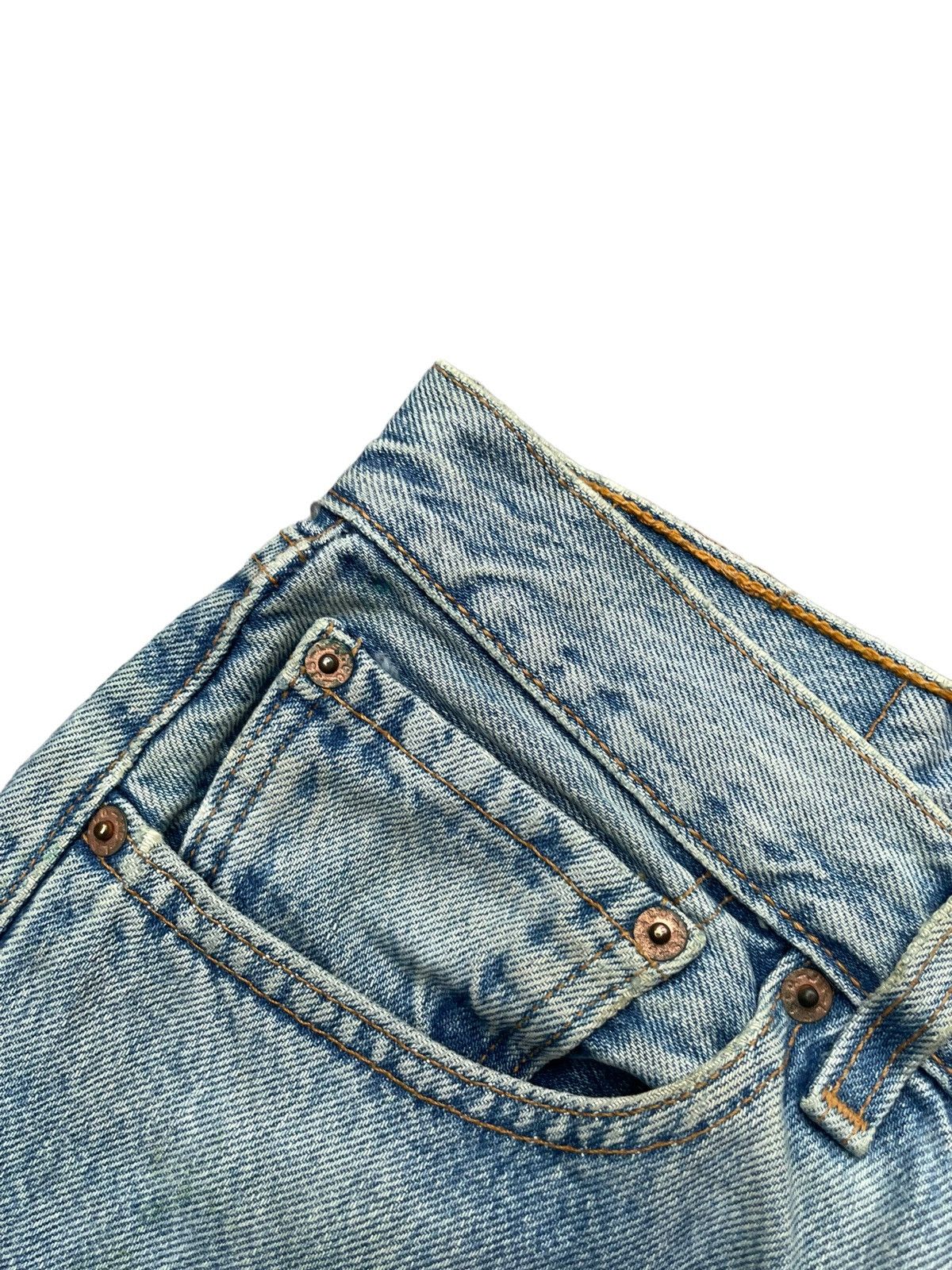 Levi's Vintage 1998 Levis 501 e Faded Stone Wash Size US 31 - 7 Thumbnail