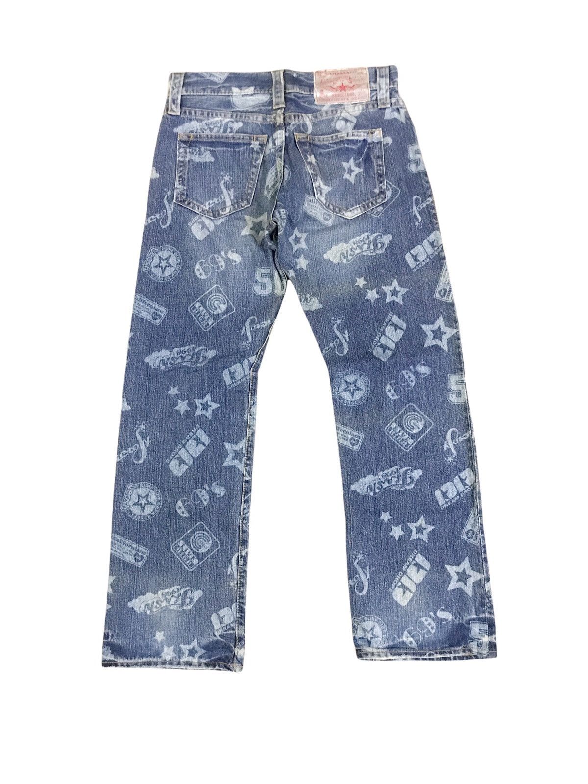 Japanese Brand Japanese Co&Lu All Overprint Jeans Hysteric Glamour Style Size US 29 - 2 Thumbnail