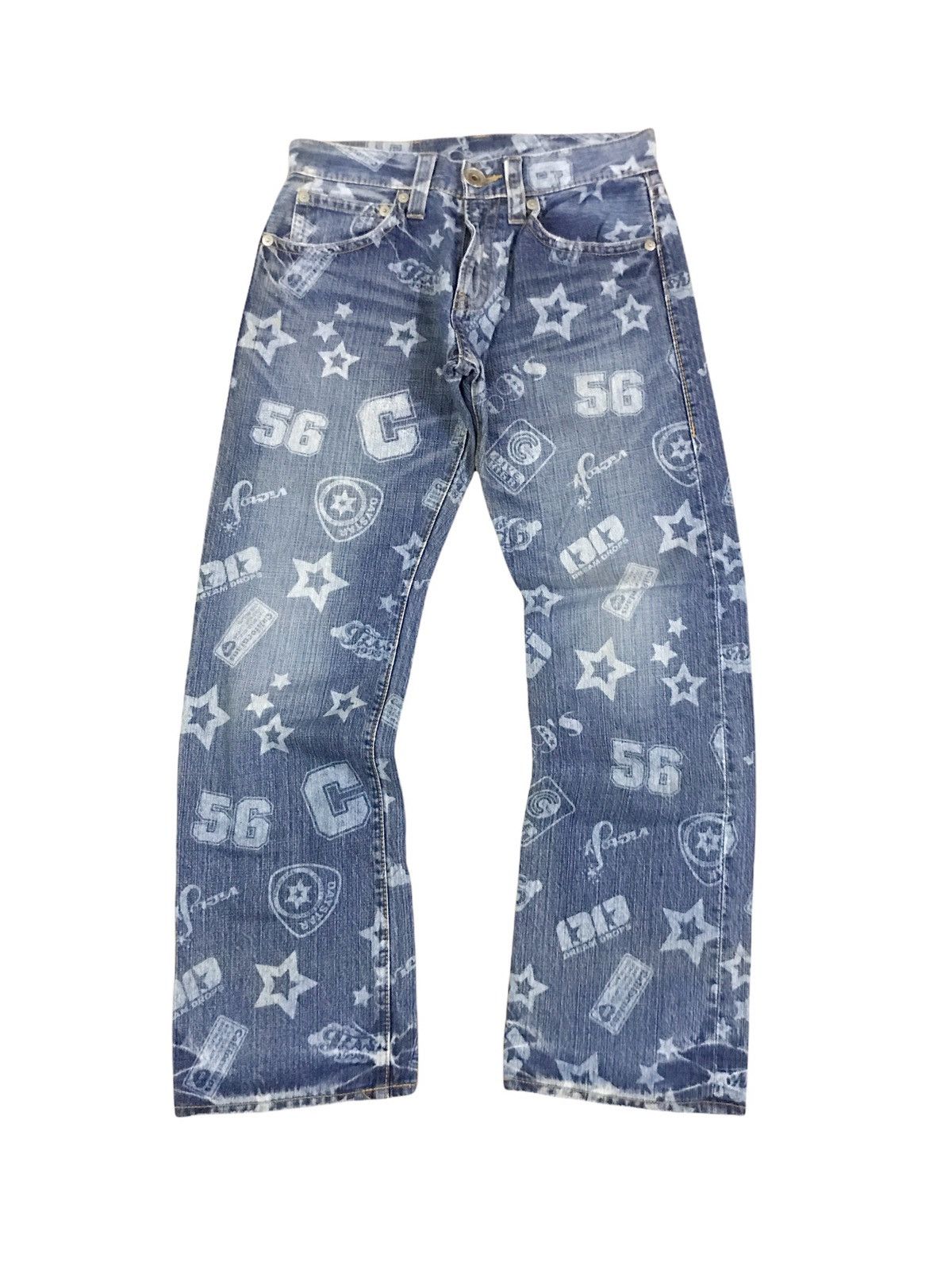 Japanese Brand Japanese Co&Lu All Overprint Jeans Hysteric Glamour Style Size US 29 - 1 Thumbnail