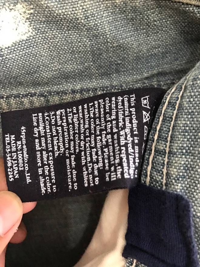 45rpm × Japanese Brand 45rpm R Side Back Logo Made in Japan Jeans Waist 32"x41.5" Size US 32 / EU 48 - 10 Thumbnail