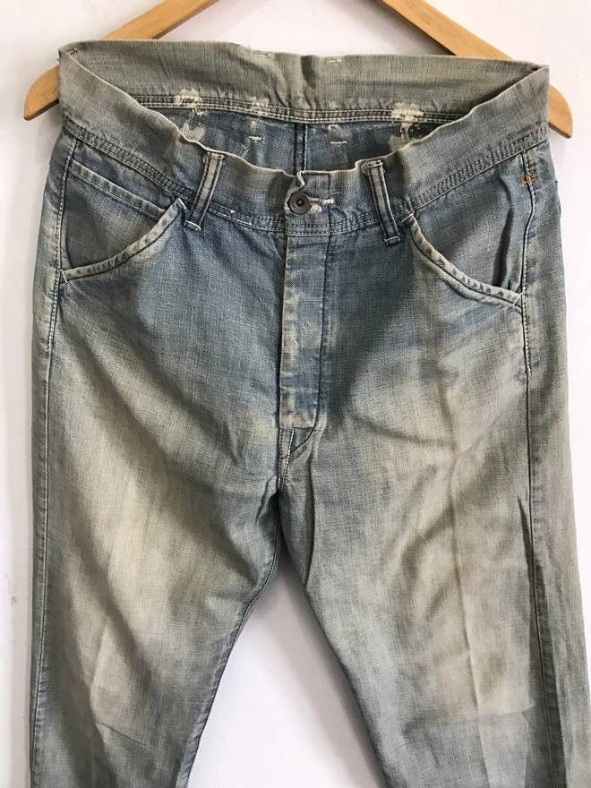 45rpm × Japanese Brand 45rpm R Side Back Logo Made in Japan Jeans Waist 32"x41.5" Size US 32 / EU 48 - 6 Thumbnail