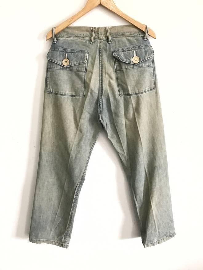 45rpm × Japanese Brand 45rpm R Side Back Logo Made in Japan Jeans Waist 32"x41.5" Size US 32 / EU 48 - 4 Thumbnail