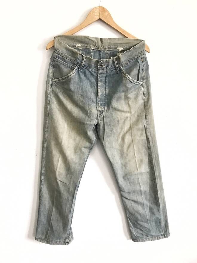 45rpm × Japanese Brand 45rpm R Side Back Logo Made in Japan Jeans Waist 32"x41.5" Size US 32 / EU 48 - 1 Thumbnail
