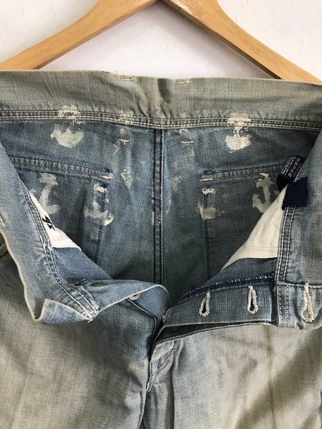 45rpm × Japanese Brand 45rpm R Side Back Logo Made in Japan Jeans Waist 32"x41.5" Size US 32 / EU 48 - 7 Thumbnail