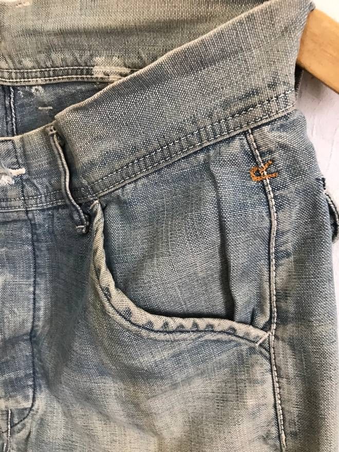 45rpm × Japanese Brand 45rpm R Side Back Logo Made in Japan Jeans Waist 32"x41.5" Size US 32 / EU 48 - 3 Thumbnail