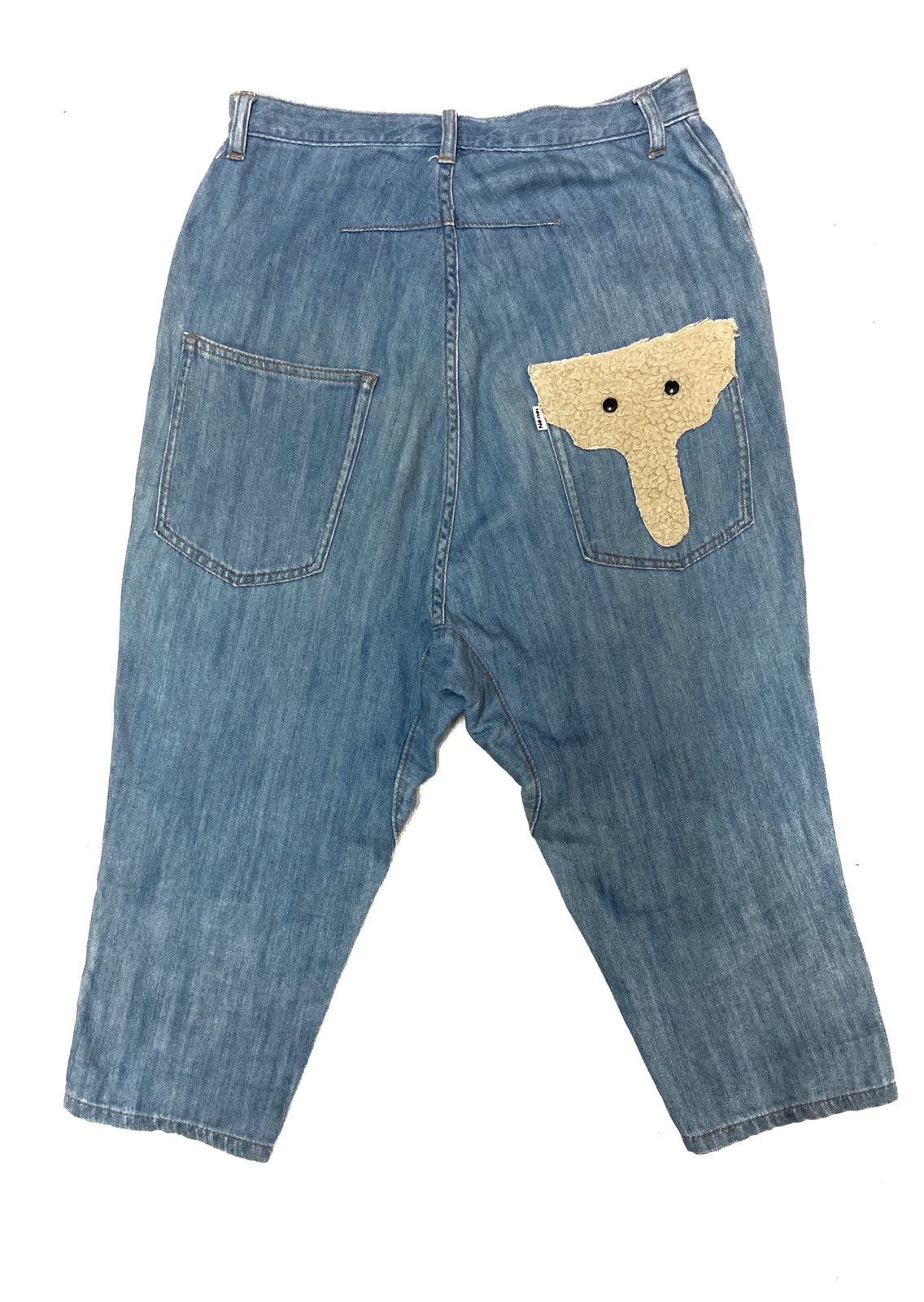 Issey Miyake × Japanese Brand 90' Ne-Net by Issey Miyake Drop Crotch Iconic Cropped Pants Size US 28 / EU 44 - 1 Thumbnail