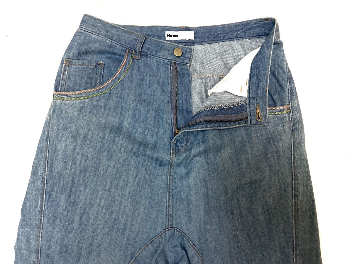 Issey Miyake × Japanese Brand 90' Ne-Net by Issey Miyake Drop Crotch Iconic Cropped Pants Size US 28 / EU 44 - 4 Thumbnail