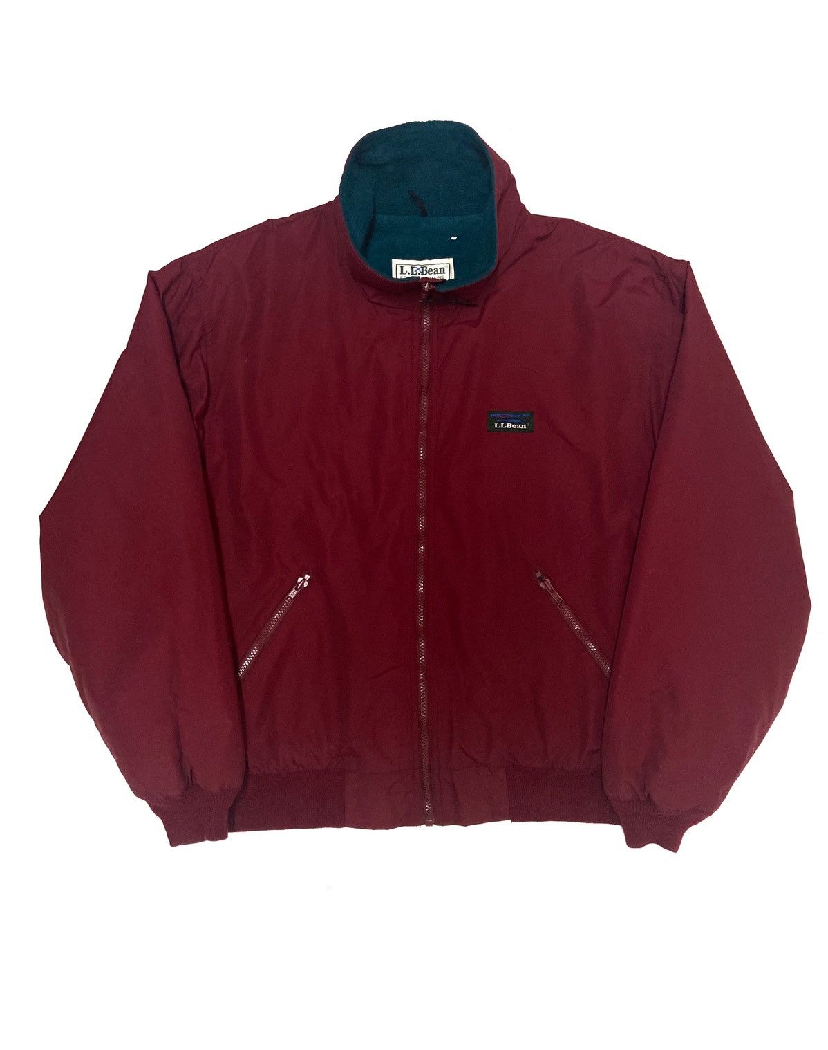 L.L. Bean × Vintage Vintage 90's LL Bean Logo Red Velvet Jacket Size Large Size US L / EU 52-54 / 3 - 1 Thumbnail