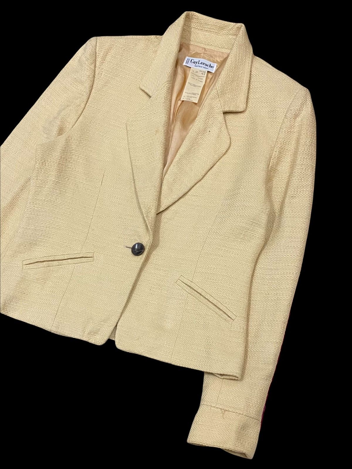Guy Laroche GUY LAROCHE BOUTIQUE PARIS DOUBLE LINING CROPPED COATJACKET Size S / US 4 / IT 40 - 5 Thumbnail