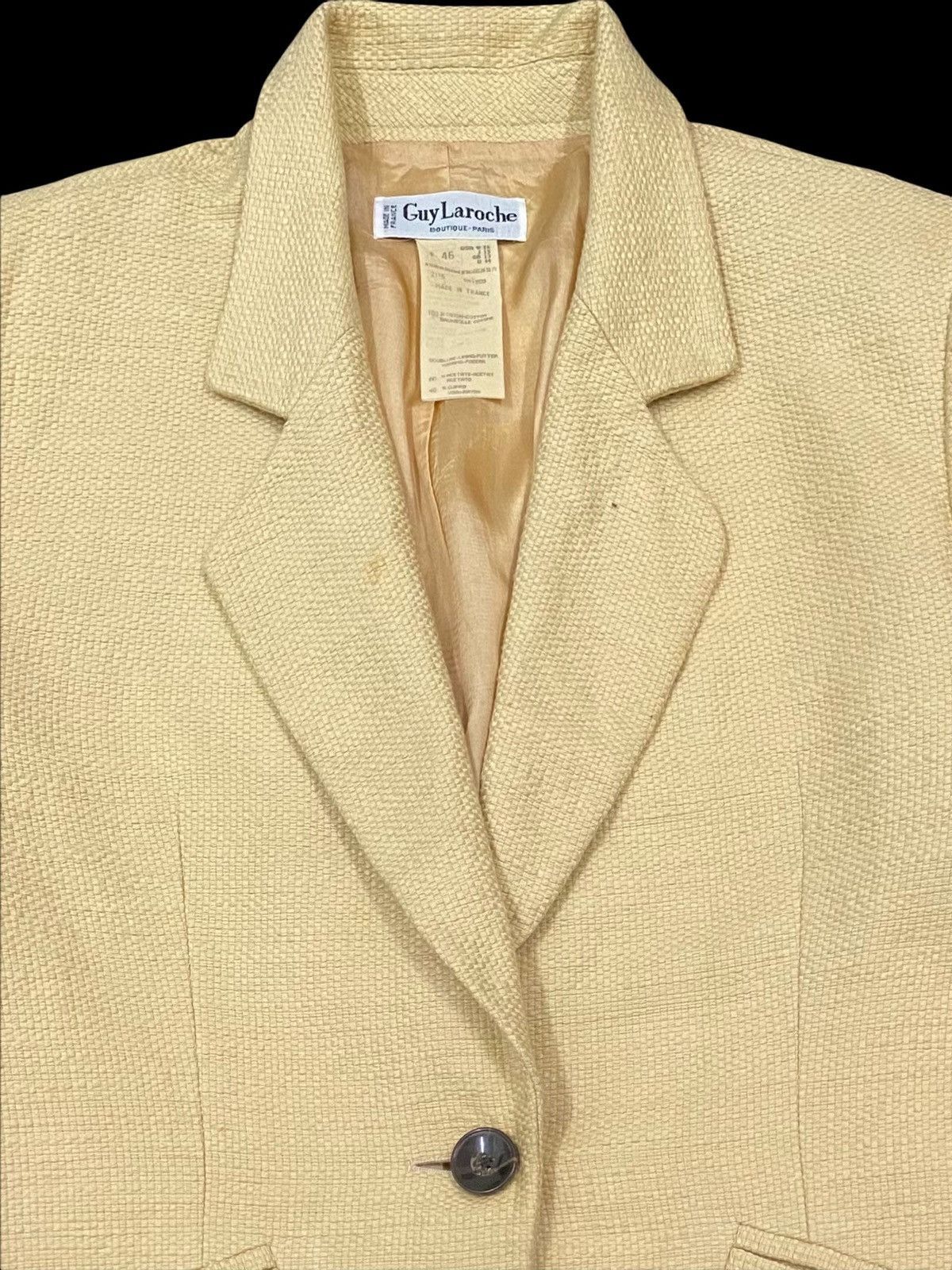 Guy Laroche GUY LAROCHE BOUTIQUE PARIS DOUBLE LINING CROPPED COATJACKET Size S / US 4 / IT 40 - 4 Thumbnail