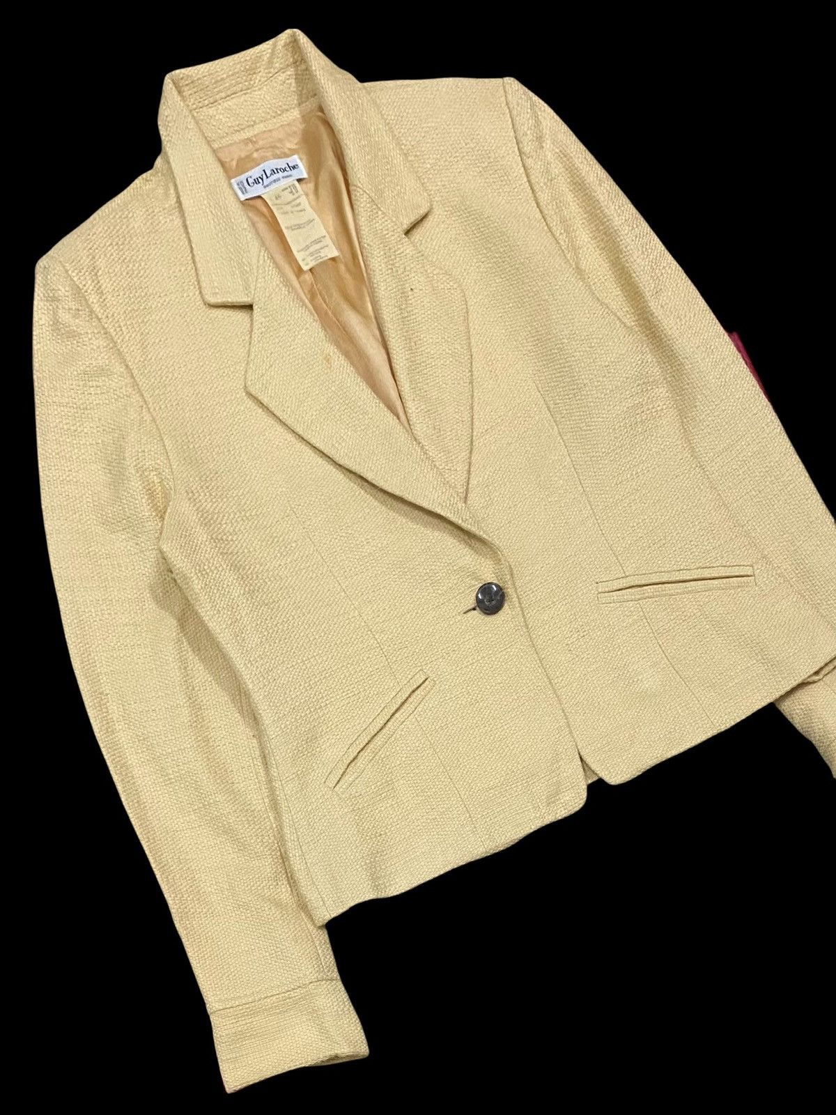 Guy Laroche GUY LAROCHE BOUTIQUE PARIS DOUBLE LINING CROPPED COATJACKET Size S / US 4 / IT 40 - 6 Thumbnail