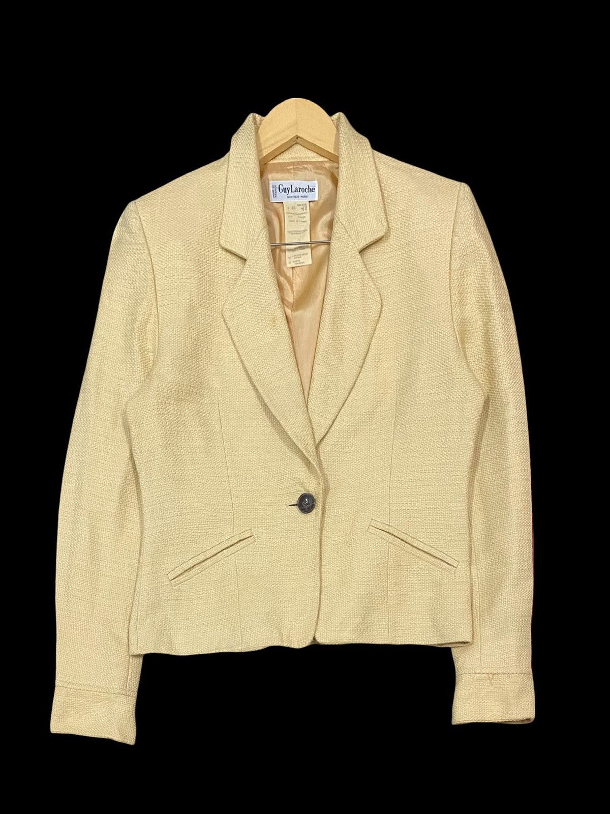 Guy Laroche GUY LAROCHE BOUTIQUE PARIS DOUBLE LINING CROPPED COATJACKET Size S / US 4 / IT 40 - 2 Thumbnail