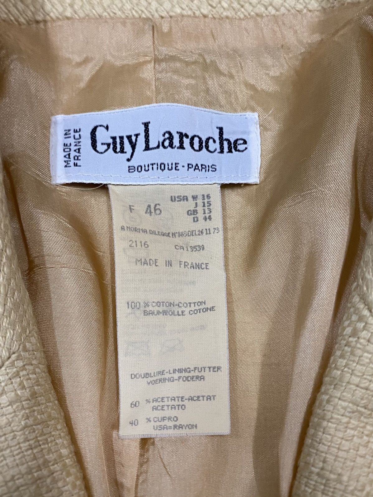 Guy Laroche GUY LAROCHE BOUTIQUE PARIS DOUBLE LINING CROPPED COATJACKET Size S / US 4 / IT 40 - 13 Thumbnail