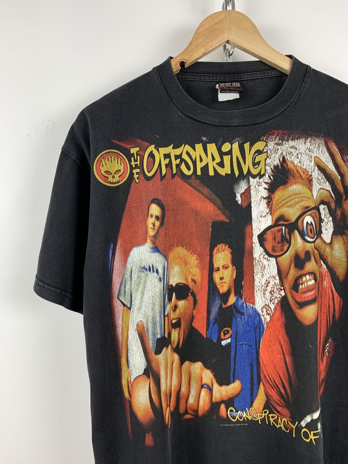 Band Tees 2000 Vintage The Offspring Conspiracy of One Band T-Shirt Size US L / EU 52-54 / 3 - 4 Thumbnail