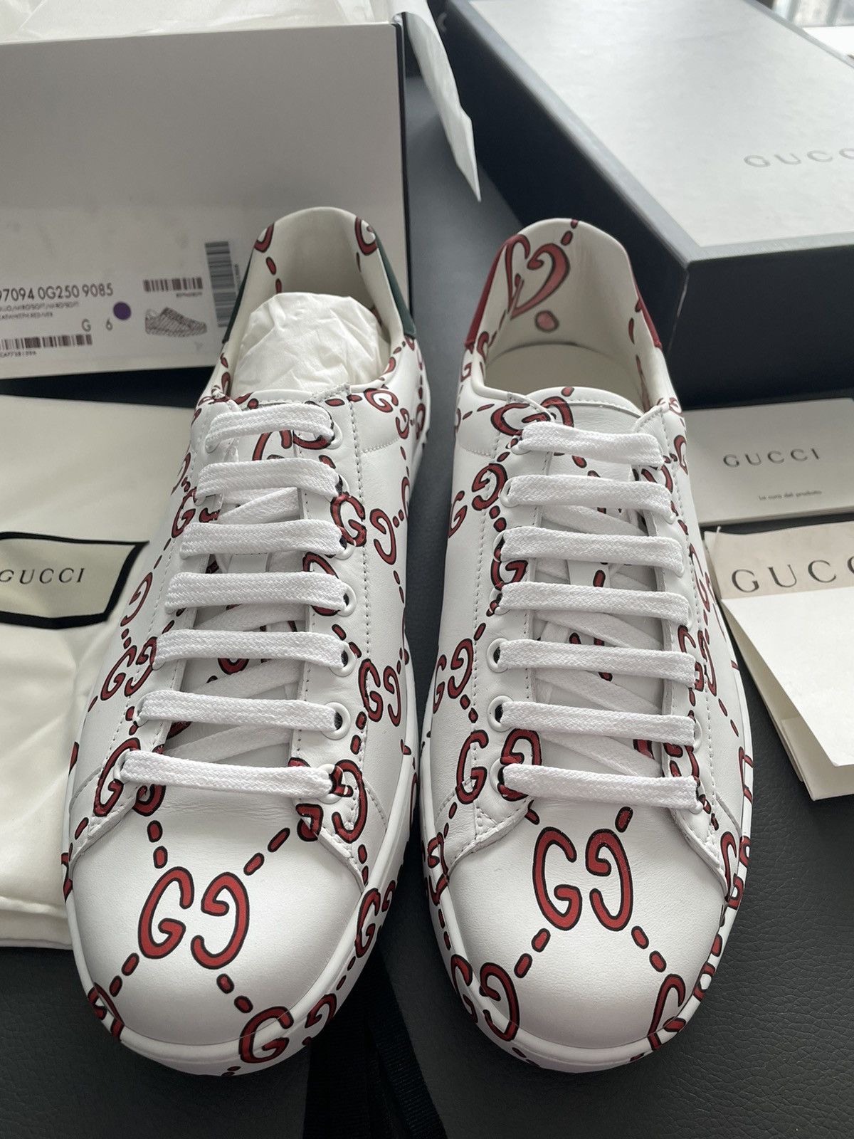 Gucci Brand New Limited Edition Runway Apollo Leather ACE Sneaker Size US 6.5 / EU 39-40 - 15 Thumbnail