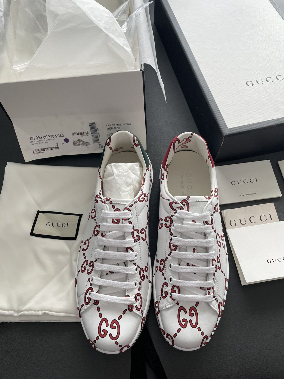 Gucci Brand New Limited Edition Runway Apollo Leather ACE Sneaker Size US 6.5 / EU 39-40 - 14 Thumbnail