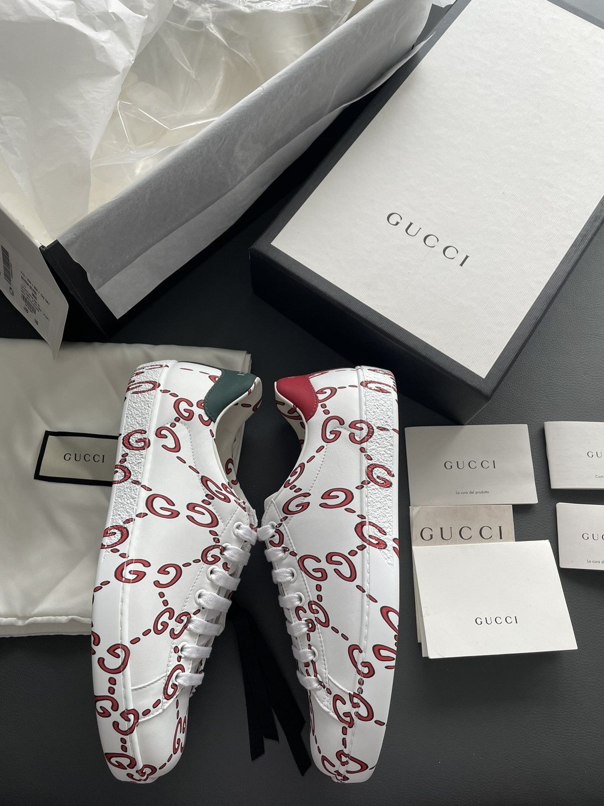 Gucci Brand New Limited Edition Runway Apollo Leather ACE Sneaker Size US 6.5 / EU 39-40 - 3 Thumbnail