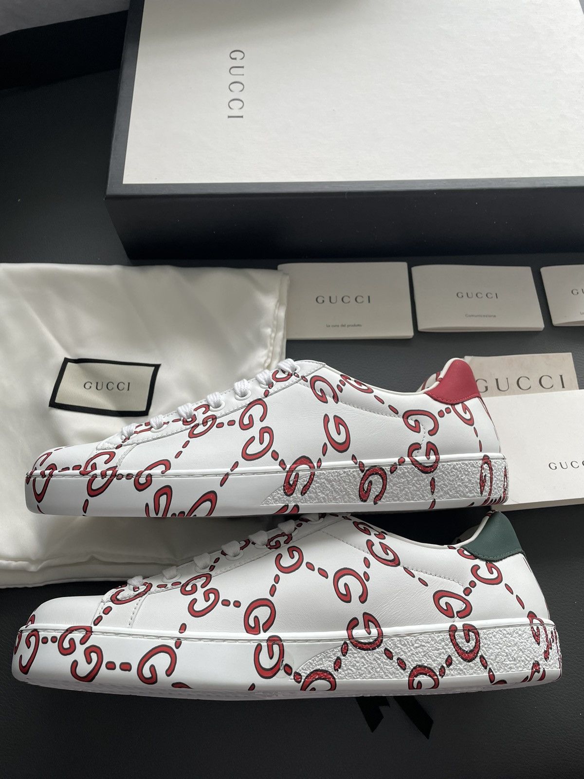 Gucci Brand New Limited Edition Runway Apollo Leather ACE Sneaker Size US 6.5 / EU 39-40 - 9 Thumbnail