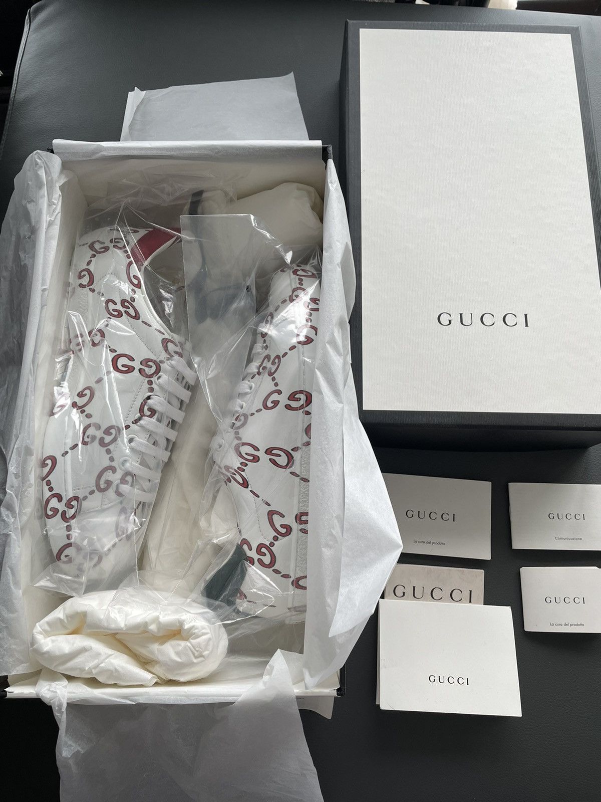 Gucci Brand New Limited Edition Runway Apollo Leather ACE Sneaker Size US 6.5 / EU 39-40 - 22 Thumbnail